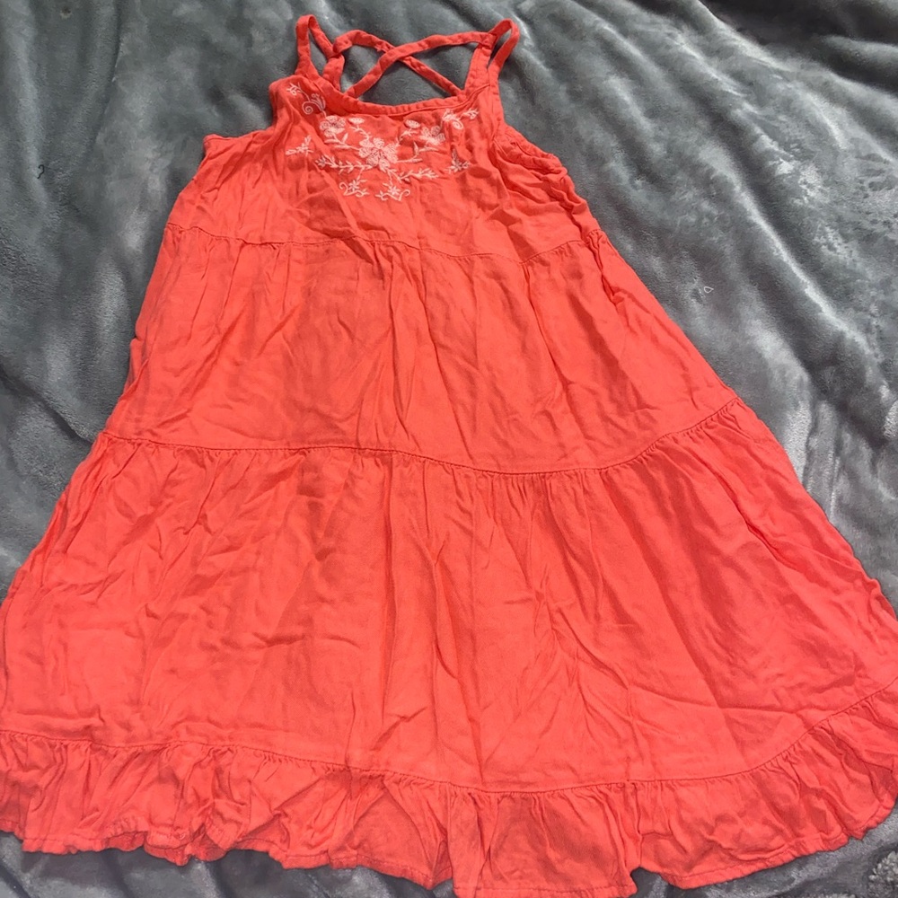 Old Navy Pink Tiered Sundress Spaghetti Strap Casual